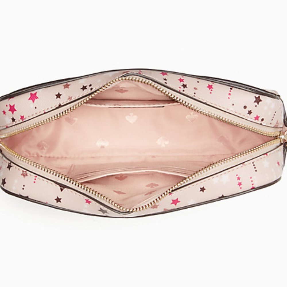 Kate Spade Pink Stars Staci Mini Camera Bag NWT - Picture 2 of 3